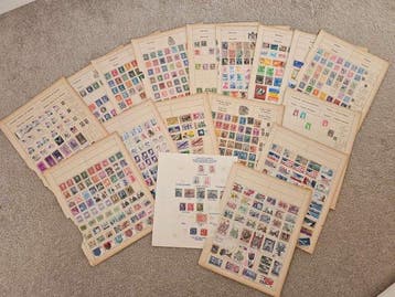 Wereld - Vintage wereldpostzegels en ansichtkaarten, Gestempeld