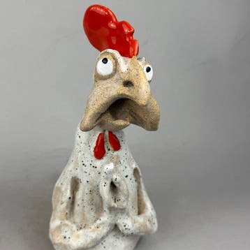 Anna Em - Large hen - „I’M SO SORRY..” - hand made, Antiek en Kunst