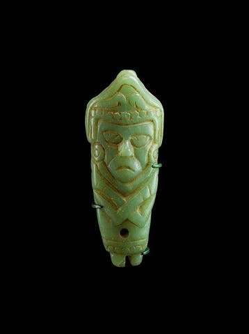 Precolumbiaans. Azteek Zeer zeldzame fuchsiet Quetzalcoatl
