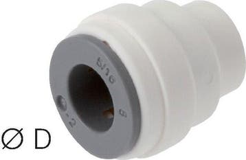 6mm kap POM FDA EPDM [10 Stuks], Verzenden, Nieuw