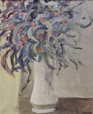Spanish School (XX) - Expressive Floral Still Life