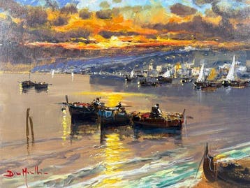 Dino Maselli (XX-XXI) - Barche al tramonto