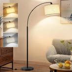Staande Lamp LED - Metaal/Stof | Laatste Stuk! 29% Korting, Nieuw, Ophalen of Verzenden, Metaal, Modern