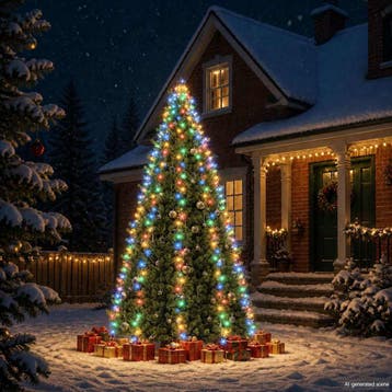 vidaXL Kerstboomverlichting met 400 LEDs meerkleurig net, Verzenden, Nieuw, Kunststof
