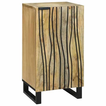vidaXL Dressoir Bruin 40 x 33 x 75 cm massief mangohout, Verzenden, Nieuw, Overige houtsoorten, Minder dan 50 cm