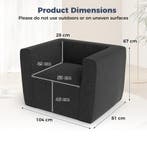 LIVSK Opblaasbare Bank - Royale Zitting 53 cm - Brede Armleu, Verzenden, Nieuw