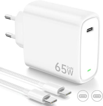 Universele 65W USB-C Lader + 2M Kabel | Voordelige retour, Telecommunicatie, Ophalen of Verzenden, Zo goed als nieuw, Samsung