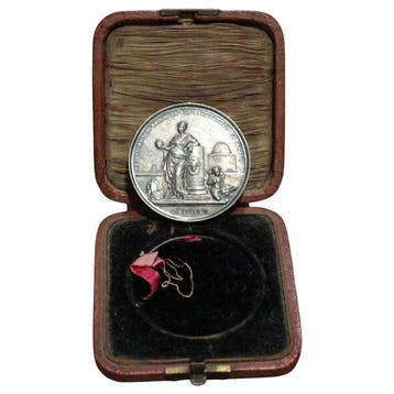 Vaticaan. Medal Medalha Papal Oficial em Prata no Estojo