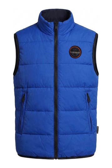 Napapijri Bodywarmer Jongens in maat 128 Blauw, Verzenden, Zo goed als nieuw, Napapijri, Jongen of Meisje