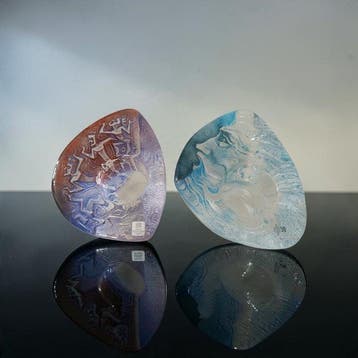 Målerås Glasbruk, - Mats Jonasson - Kaarsenhouder Poseidon