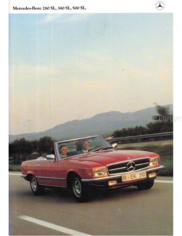 1980 MERCEDES BENZ SL BROCHURE DUITS, Boeken, Nieuw, Author