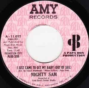 vinyl single 7 inch - Mighty Sam - I Just Came To Get My..., Cd's en Dvd's, Verzenden, Zo goed als nieuw, 7 inch, Jazz en Blues