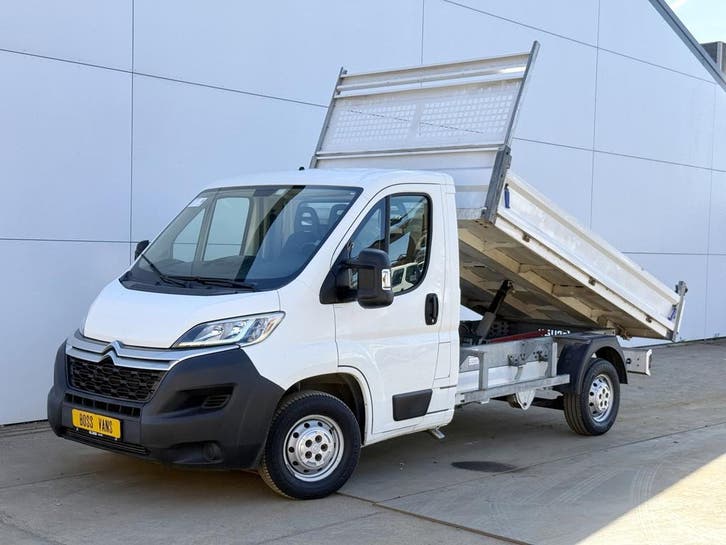 Citroën Jumper 2.0 130PK, Auto's, Bestelauto's, Lease, Zwart, Handgeschakeld, Wit, Gebruikt, Citroën, Financial lease, Stof, Diesel