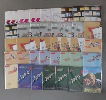 Nederland 1980/2000 - 39 Postfrisse Jaarsets, Gestempeld