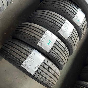 4 x Yokohama 185-65-15 Zomerbanden 8,5mm, Gebruikt, 15 inch, Band(en), Personenwagen