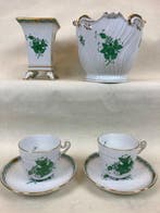 Herend - Vaas (4) - Porselein - bloempotten, theekoppen