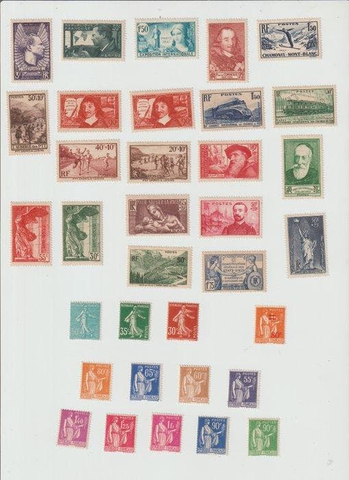 Frankrijk 1937/1938 - Jaren 1937-38 - Yvert&Tellier, Postzegels en Munten, Postzegels | Europa | Frankrijk