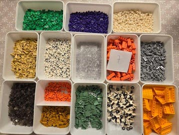 Lego Onderdelen - partij lego onderdelen in soorten en, Nieuw