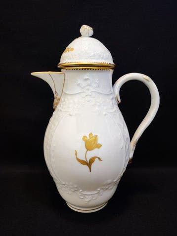 Meissen - Koffiepot - Volumen 1,2 Liter Goldzweig mit, Antiek en Kunst