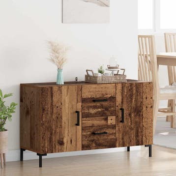 vidaXL Dressoir Oud Hout 100 x 36 x 60 cm Bewerkt hout, Verzenden, Nieuw, Overige houtsoorten, Minder dan 50 cm