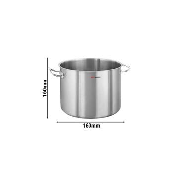 GGM Gastro | Soeppan - RVS - 3 liter - Ø 160mm - Hoogte: |, Verzenden, Nieuw