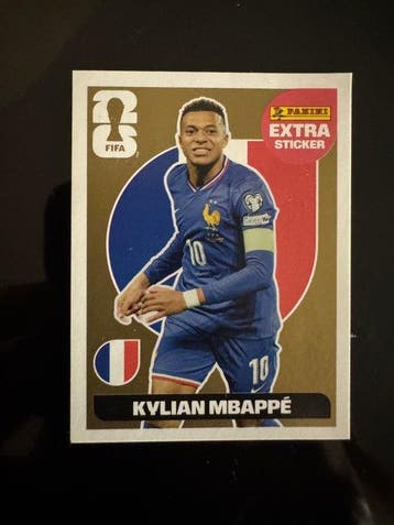 2026 Panini USA 2026 World Cup Kylian Mbappé Gold Figurinha, Verzamelen, Nieuw