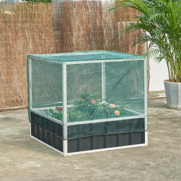 Moestuinbak met net Alblasserdam met 1 paar handschoenen 90x, Verzenden