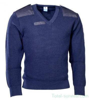 KL marechaussee commando trui met v-hals, 100% Wol, blau..., Ophalen of Verzenden, Zo goed als nieuw, Kleding