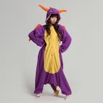 Onesie Paarse Draak Spyro Pak 128-134 Drakenpak Dino Kostuum, Ophalen of Verzenden, Nieuw, 134 t/m 140