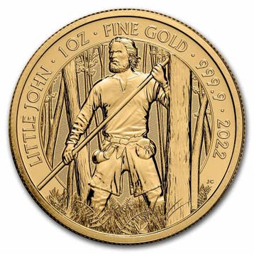 Gouden Myths and Legends - # 3. Little John 1 oz 2022, Verzenden, Losse munt, Goud