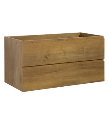 Wastafelkast Angela 100 x 48 cm Eiken Hangend Wastafelmeubel, Verzenden, Nieuw, Wastafelkast