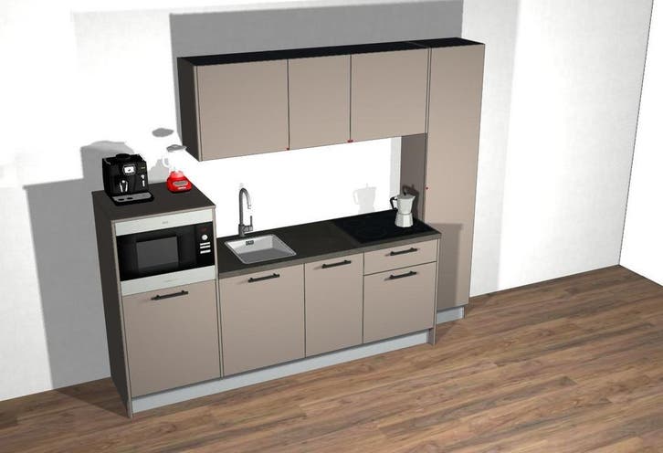 Voorraadkeuken aktie incl apparatuur, Huis en Inrichting, Keuken | Complete keukens, Enkelwandige keuken, Overige kleuren, Nieuw