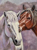 Jarol - El Abrazo del Caballo Alazán y el Caballo Tordo
