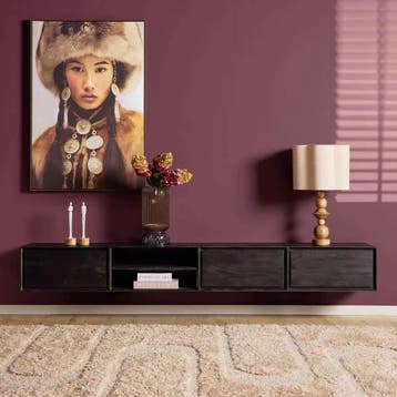 Zwevend tv meubel Ambiance Black | 240 cm | Starfurn, Ophalen of Verzenden, Nieuw