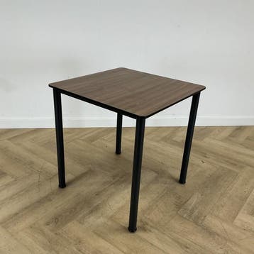 Eromes kantinetafel 70x70 cm,  bruin - antraciet, Ophalen of Verzenden, Gebruikt, Bureau