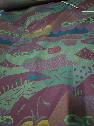 Prachtige damaststof met moderne geometrie Made in Italy -