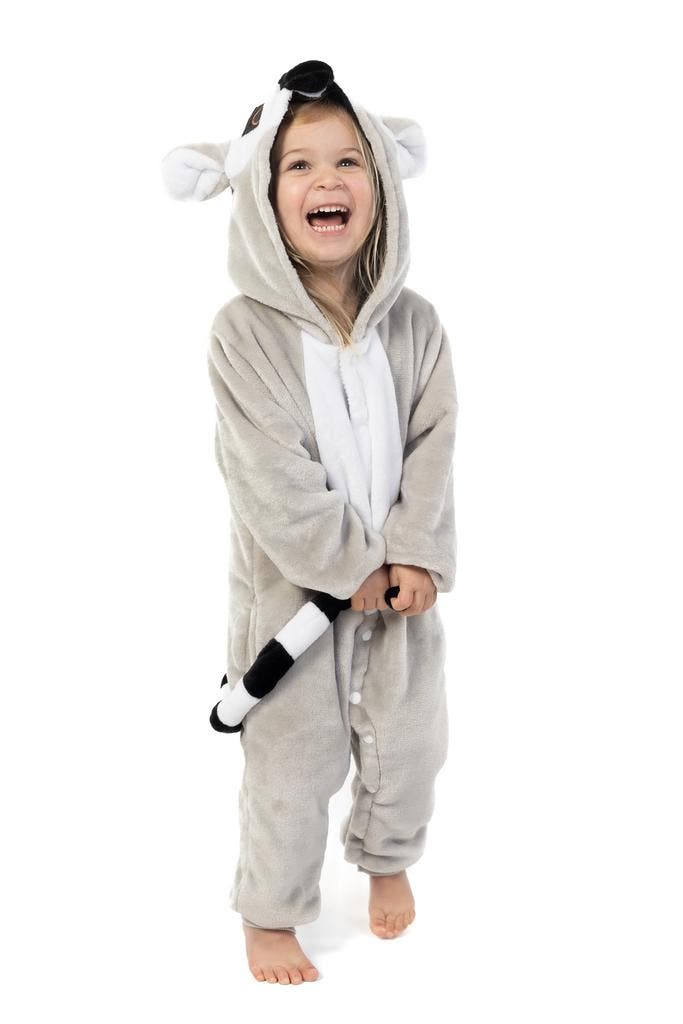 Onesie Lemur Ringstaartmaki Pak 152-158 Ringstaartmakipak Ko, Kinderen en Baby's, Carnavalskleding en Verkleedspullen, Nieuw, Ophalen of Verzenden