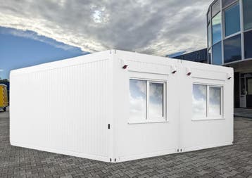 Kantoorunit 6x6 mtr geschakeld - 2 kopramen, Ophalen of Verzenden