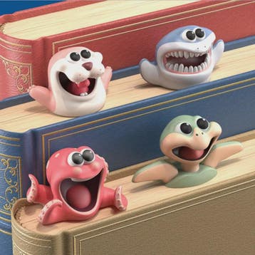 Grappige 3D Boekenlegger Dieren - Leuke Leestekens voor Boek, Dieren en Toebehoren