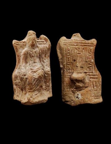 Oud-Egyptisch - Serapis zittend op een troon - hiërogliefen