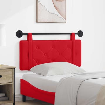 vidaXL Hangend hoofdbord Rood Kunstleer, Verzenden, Nieuw, Rood, Overige materialen