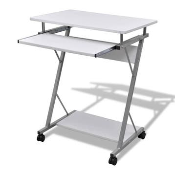 vidaXL Studenten computerbureau 60 x 40 x 74 cm (wit), Huis en Inrichting, Bureaus, Verzenden, Nieuw