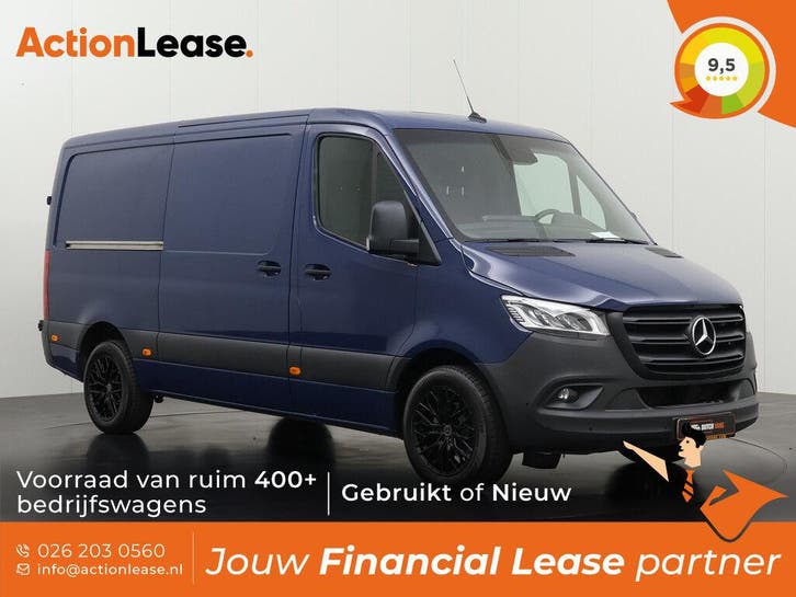 Mercedes Sprinter Bestelbus L2 H1 2021 Diesel Automaat, Auto's, Mercedes-Benz, Dealer onderhouden, Te koop, Zwart, Automaat, Financial lease