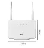 4G LTE WiFi Router 300Mbps – SIM Modem met Antennes, Computers en Software, Routers en Modems, Verzenden, Nieuw