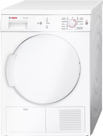 Bosch Wte84102 - Condensdroger - 7 kg - 64 dB -, Ophalen of Verzenden, Zo goed als nieuw, Voorlader, 85 tot 90 cm