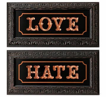 Ben Eine (1970) - LOVE & HATE, Antiek en Kunst