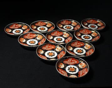 Bord (10) - Porselein - Sometsuke & Nishiki