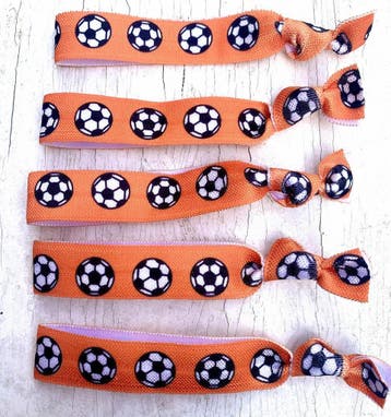 Armband/haarelastiek Voetbal oranje voor maar 0,75!, Verzenden, Nieuw, Oranje, Elastiek