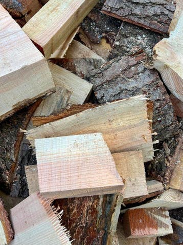 Brandhout te koop - Douglas & eiken, 6 m³ of meer, Ophalen, Eikenhout, Blokken