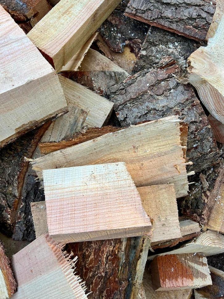 Brandhout te koop - Douglas & eiken, Tuin en Terras, Haardhout, Blokken, 6 m³ of meer, Eikenhout, Ophalen